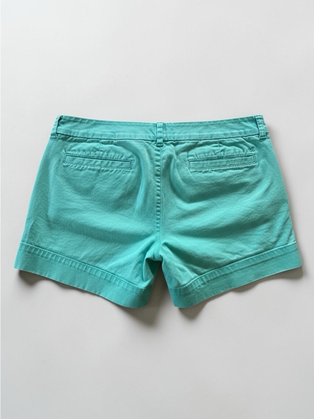 Womens Teal Chino Shorts - Stretch Midi Size 8, 5” inseam - Summer Casual - Picture 2 of 11